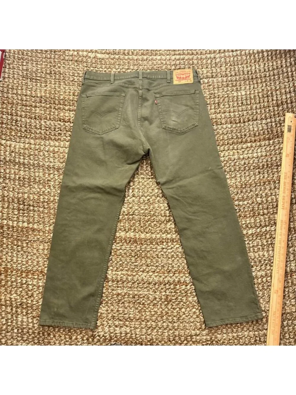 Levi's 505 Straight Leg Jeans Men's Green Size 38x30